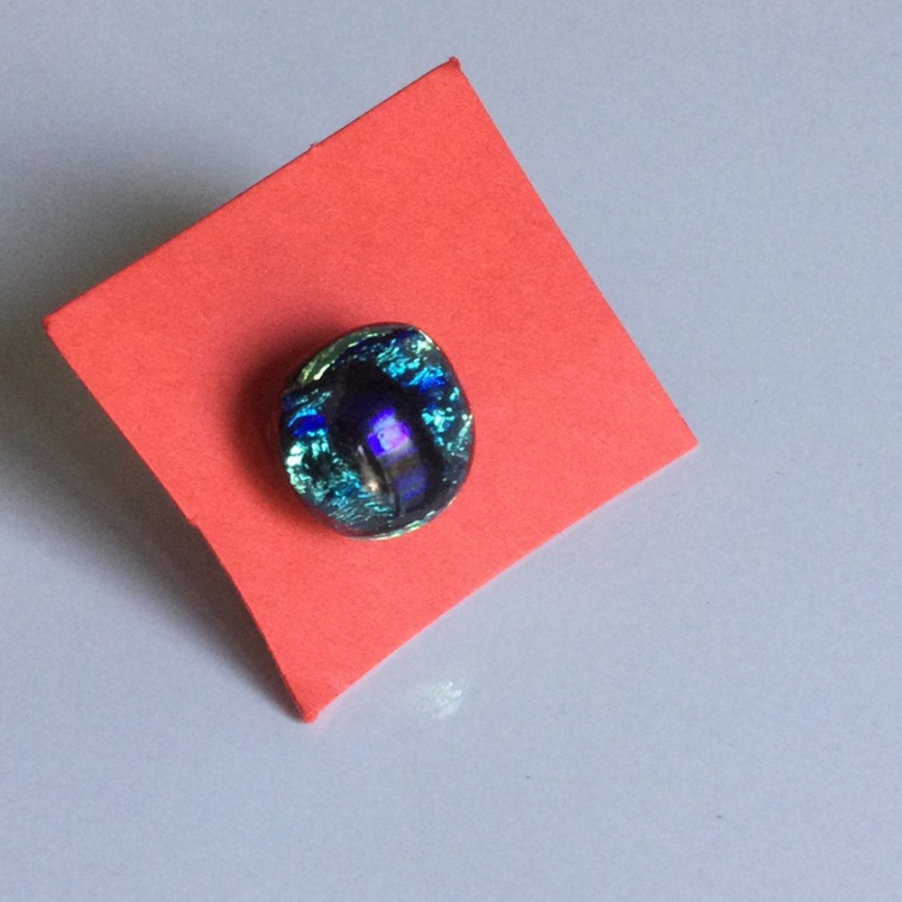 Hand Blown Glass Eye Pin